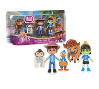 Just Play Netflix Ridley Jones,Set di 5 figure da collezione di Ridley Jones and Friends Figures, Ismat The Mummy, Peaches The Space Monkey, Fred The Bison, giocattoli per bambini dai 3 anni in su