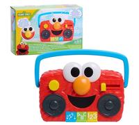 Just Play Sesame Street Elmo Take Along Boombox con luci e suoni, giocattolo interattivo, 14 cm, apprendimento ed educazione, giocattolo per bambini dai 2 anni in su