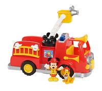 Just Play Set da gioco Autopompa di Topolino Disney con personaggio e veicolo, effetti luminosi e sonori, giocattoli per bambini dai 3 anni