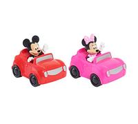 Just Play Set di 2 veicoli Mickey Mouse on the Move Disney Junior, 2 personaggi alti 7,6 cm, giocattoli per bambini dai 3 anni