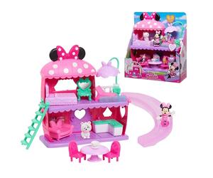 Just Play Set di gioco Casa con il Fiocco di Minni Disney Junior, include personaggio e accessori di Minni, giocattoli per bambini dai 3 anni