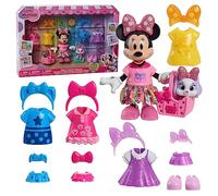 Just Play Set di Minni Glitter e Glam Pet Fashion Disney Junior, bambola e accessori da 13 pezzi, giocattoli per bambini dai 3 anni