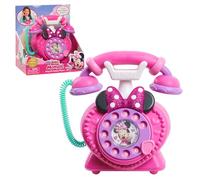 Just Play - Telefono rotativo Disney Junior Minnie Mouse Ring Me con luci e suoni, telefono per bambini, Rosa