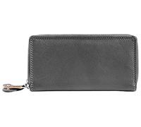 Just Portafoglio da donna in vera pelle RFID grigio con scatola, formato orizzontale 19 x 10 cm, grigio., Portafoglio RFID