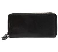Just Portafoglio da donna in vera pelle, RFID nero, con scatola, formato orizzontale, 19 x 10 cm, Nero , Portafoglio RFID