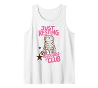 Just Resting My Eyes Club Funny Tabby Cat Nap Lover Canotta