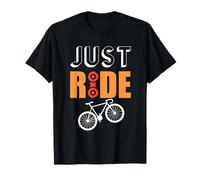 Just Ride Cycling Cyclist Life Mountain Biking Bicycle Lover Maglietta