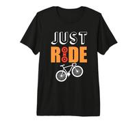 Just Ride Cycling Cyclist Life Mountain Biking Bicycle Lover Maglietta Premium