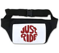 Just Ride Drivers - Marsupio con stampa circolare, colore: Bianco