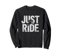Just Ride Grunge Dirt Bike Sport Amante Attività Felpa