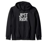 Just Ride Grunge Dirt Bike Sport Amante Attività Felpa con Cappuccio