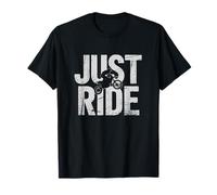 Just Ride Grunge Dirt Bike Sport Amante Attività Maglietta
