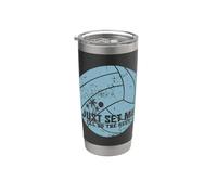 Just Set Me I'll Do the Rest Beachvolley Bicchiere termico in acciaio inox doppia parete