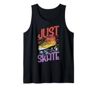Just Skate - Pattinaggio a rotelle Vintage Divertente Canotta