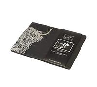 Just Slate Highland Cow tovagliette (X2), Nero, 30cm x 22cm, 2 unità