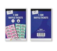 Just Stationery, biglietti numerati da 1 a 500, per guardaroba (linhua italiana non garantita) Assorted colours