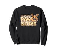 Just Stay Paw-sitive, Simpatico Cane Kawaii, Amante Positivo dei Cani Felpa