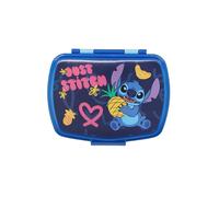 Sandwich Box Bambini plastica Disney Stitch, senza BPA, riutilizzabile e lavabile, con chiusura di sicurezza, non adatta al microonde e lavastoviglie