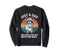 Just The Dad Who Always Came Back With The Milk Distressed Felpa