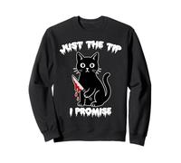 Just The Tip - Gatto Divertente per Gli Amanti dei Gattini Felpa
