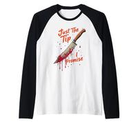 Just The Tip I Promise - Coltello da gioco divertente per Halloween Maglia con Maniche Raglan