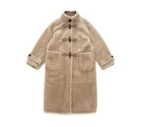 Just Things we Like - Fufu Shearling Coat - -Jackets -Donna -Marrone -M
