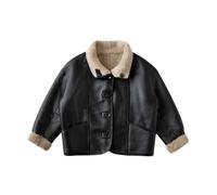 Just Things we Like - JUN Reversible Shearling Jacket - -Jackets -Donna -Nero -L