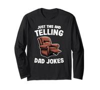 Just This And Telling Dad Jokes Poltrona Uomo Humor Nonno Maglia a Manica