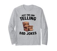 Just This And Telling Dad Jokes Poltrona Uomo Humor Nonno Maglia a Manica