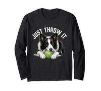 Just Throw It - Cane da Pastore Border Collie, papà, Cane Mamma Maglia a Manica