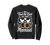 Just Tied the Knot Est. 2025 - Marriage Art Felpa