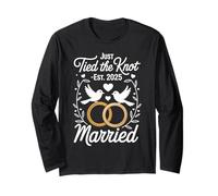 Just Tied the Knot Est. 2025 - Marriage Art Maglia a Manica