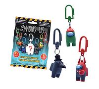 Just Toys LLC Among Us Appendiabiti per zaino con 7 personaggi, incluso 1 Glow in the Dark, set di accessori per zaino con clip