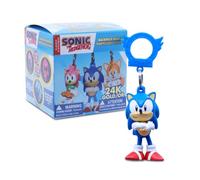 Just Toys LLC Sonic The Hedgehog - Appendini per zaino della serie 3 ufficiali - Portachiavi da collezione con licenza, confezione cieca casuale (Sonic, Shadow, Knuckles, Tails, Metal Sonic)