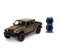 Just Trucks 1:24 2020 Jeep Gladiator Die-cast Car Brown with Tire Rack, Toys for