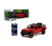 Just Trucks 1:24 2020 Jeep Gladiator - Portapneumatici e auto pressofuso, giocattoli per bambini e adulti (rosso)