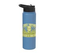 Just Trying to Keep It Together Shirt Halloween Frankenstein Stainless Steel Insulated Water Bottle