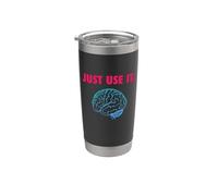 JUST USE IT BRAIN Bicchiere termico in acciaio inox doppia parete