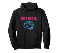 Just Use IT Brain Felpa con Cappuccio