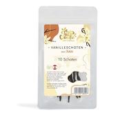JUST Vanilla Bourbon Baccelli di vaniglia 10 pezzi interi 21 grammi Premium Tahiti vaniglia per cuocere, cucinare, estrarre, affinare piatti dolci