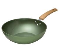 JUST VEGAN - CeraVegan Wok con rivestimento antiaderente in ceramica vegetale a base di olio di avocado verde.
