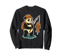 Just Vibin' Like a Panda Funny Animal Zen Graphic Felpa