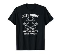 Just Vibin' - No Thoughts, Just Frogs Meditating Frog Tee Maglietta