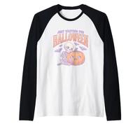 Just Waiting for Halloween Costume per Adulti Adolescenti Giovani Maglia con Maniche Raglan