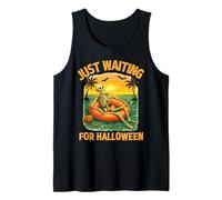 Just Waiting For Halloween - Funny Skeleton Summer Halloween Canotta