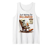 Just Waiting for Halloween Skeleton Drink Canotta
