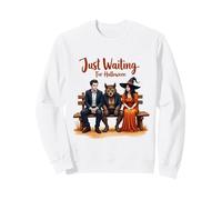 Just Waiting for Halloween Vampire Witch Felpa