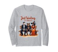 Just Waiting for Halloween Vampire Witch Maglia a Manica