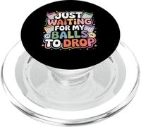 Just Waiting For My Balls To Drop Bingo Hobby Game PopSockets PopGrip per MagSafe