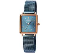 Just Watch JW20109 - Orologio da donna con cinturino in rete in acciaio inox, con chiusura a gancio, analog, Blu/oro rosa, Bracciale